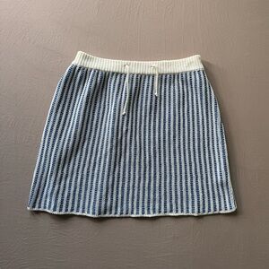 La DoubleJ Crochet Cotton Mini Skirt